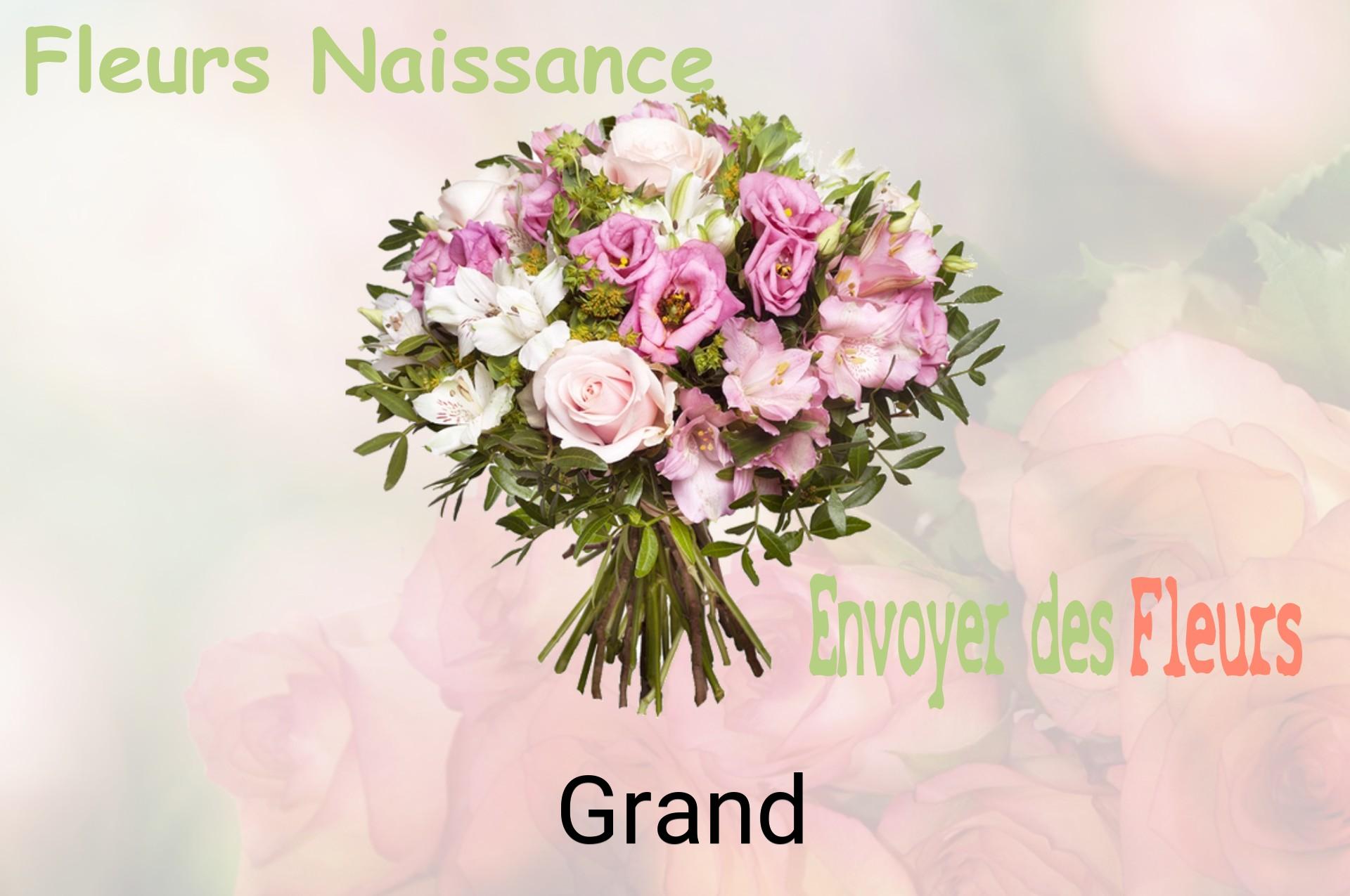 Bouquet de fleurs de naissance livré à Grand
